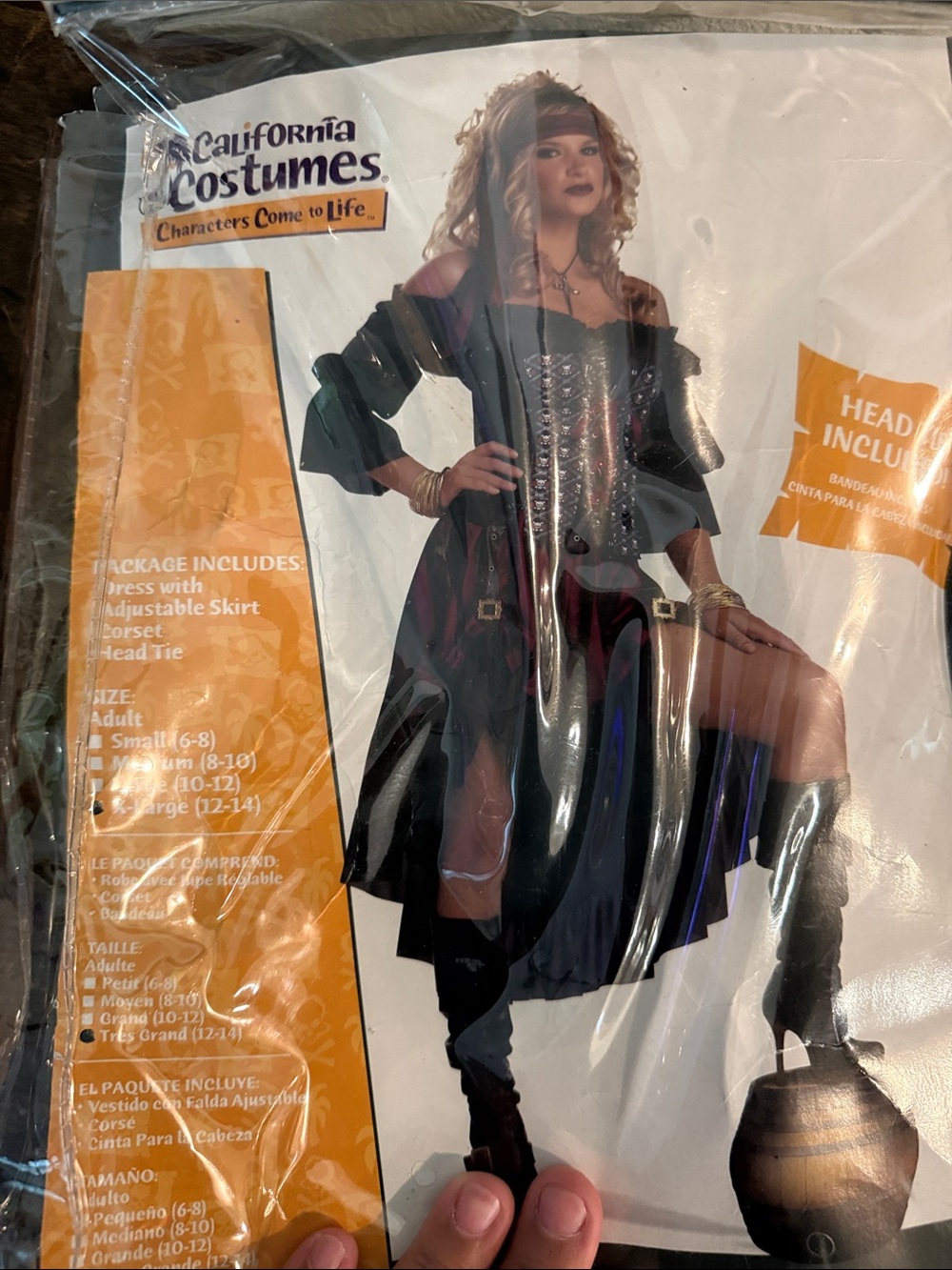 California Costumes Black Pirate Girl Costume - Kids
